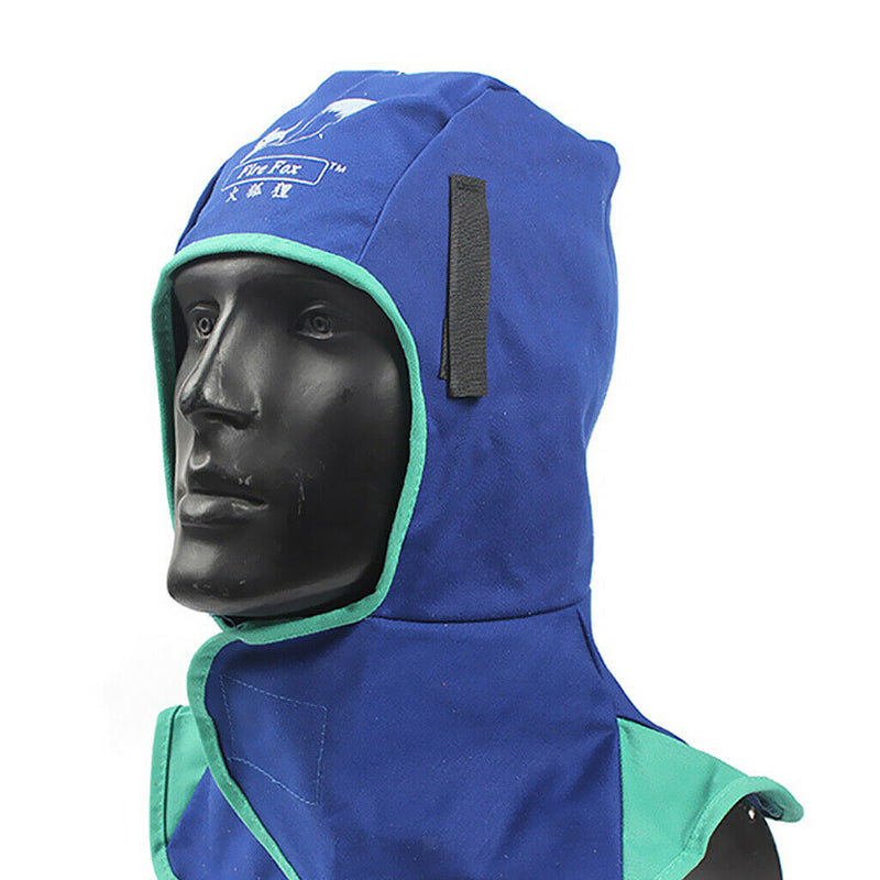 Flame Resistant Leather Welding Hood, Safety Apparel, Protective Headgear