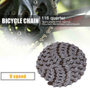 Bicycle Chain Quick Connector 116 Links 9/27 Speed MTB Bike Steel Chain