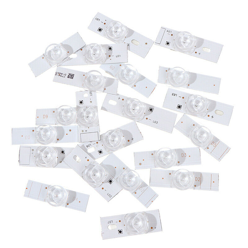 20 X 3V SMD Concave lens Lamp Beads with Optical Lens Fliter for LED TV Repa Nw