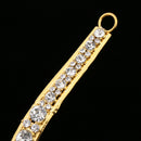 Princess Bridal Party Headband Crystal Tiara Crown Hair Band Clasp Golden A