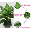 Lifelike 40CM Evergreen Artificial Plant Bush Potted Tree Flower Simulati D P7X7