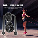 Skipping Rope PVC Adjustable Jump Rope Training Exercise Equipment (Black)