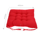 Soft Cotton Seat Cushion Winter Home Office Bar Chair Cushion(Red)