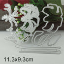 Lily Flowers DIY Metal Cutting Die Scrapbook Paper Craft Embossing Stencil Card
