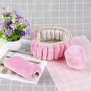 3Pcs/set Winter pink soft warm plush car steering wheel cover handbrake coversH6