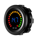 LED Digital Color Display Voltmeter Volt Panel Meter for 12V Car Motorcycle A