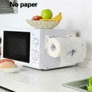 Plastic Magnetic Paper Towel Roll Holder Napkin Rack Kitchen Bath Tool Disp C2V8