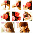 6pcs Rollers Curlers Strawberry Balls Hair Care Soft Sponge Lovely DIY Tool G8