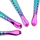 7pcs Fish Tail Shaped Makeup Brush Set Foundation Powder Eyeliner Brushes