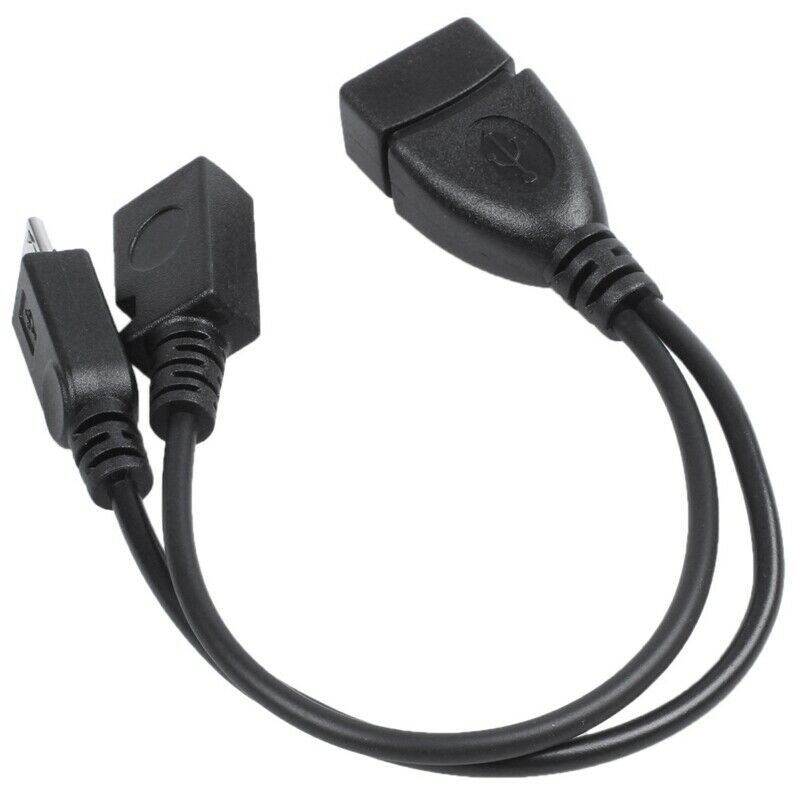 5X(Micro USB Host OTG Cable with Micro USB Power for Nexus 4 5 7 10 Galaxy I9L3)