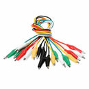 10Pcs 5-Colors Double Ended Alligator Clips Test Lead Jumper Wire 50cm U3W5