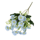 Artificial Chrysanthemum Daisy Flower Bouquet Arrangement Office Decor Blue