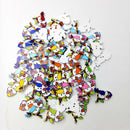 100x Bird Shape Wooden Buttons Sewing Embellishment for Kids Crafts Supplies