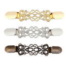 3pcs Women Cardigan Sweater Blouse Shawl Clips Shirt Collar Duck Clip Clasps