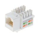 10 PACK CAT6 RJ45 Keystone Jack Inline Coupler-White