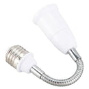 Light Lamp Bulb Flexible Extension Converter E26 Socket 18cm Long N3L7
