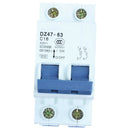 DZ47-63 C16 16A 400VAC 6000A Breaking Capacity 2 Poles Circuit Breaker
