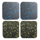 2 Pairs Treadmill Shock Absorbing Mat Non-Slip Rubber Home Fitness Floor Pad