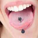 8PCS/Set Mix Colorful Stainless Steel Ball Tongue Bar Ring Body Piercing Jew_3C