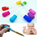1PC Newborn Baby Kids Silicone Plastic Feeding Medicine Dropper Spoon Burette Mï¼