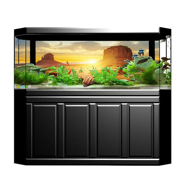 Aquarium   Tank Background Poster Desert Landscape Decor 61x41cm