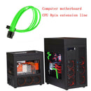 8-Pin ATX CPU ATX Green Sleeve 30CM Extension Cord Shalkds 2 Cable Comb ht CWG