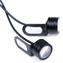 2Pcs Motorcycle Rearview Mirror Eagle Eye 3 LED Flash Strobe Lights Red FT
