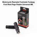 2pcs Universal CNC Motorcycle Rear Footrests Footpegs Foot Pegs Pedals M8