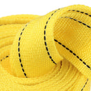 4M Tow Rope Heavy Duty 5 Ton Car Towing Pull Rope Strap Hook Trailer Belt Yellow