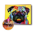 5D DIY Diamond Painting Kits Animal Full Round Drill Picture (B2514 Dog)