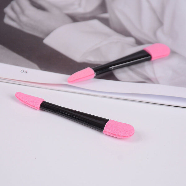 10X Disposable Double Ended Eye Shadow Applicators Sponge Makeup Brush Beauty TO