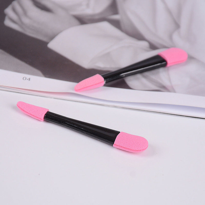 10X Disposable Double Ended Eye Shadow Applicators Sponge Makeup Brush Beauty TO