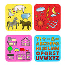 8x Hollow Out Painting Stencils Set Journal Planner Square Shape for Diary