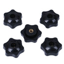 5Pcs M5 plum bakelite hand tighten nuts handle star thumb nuts manual nuts Gn