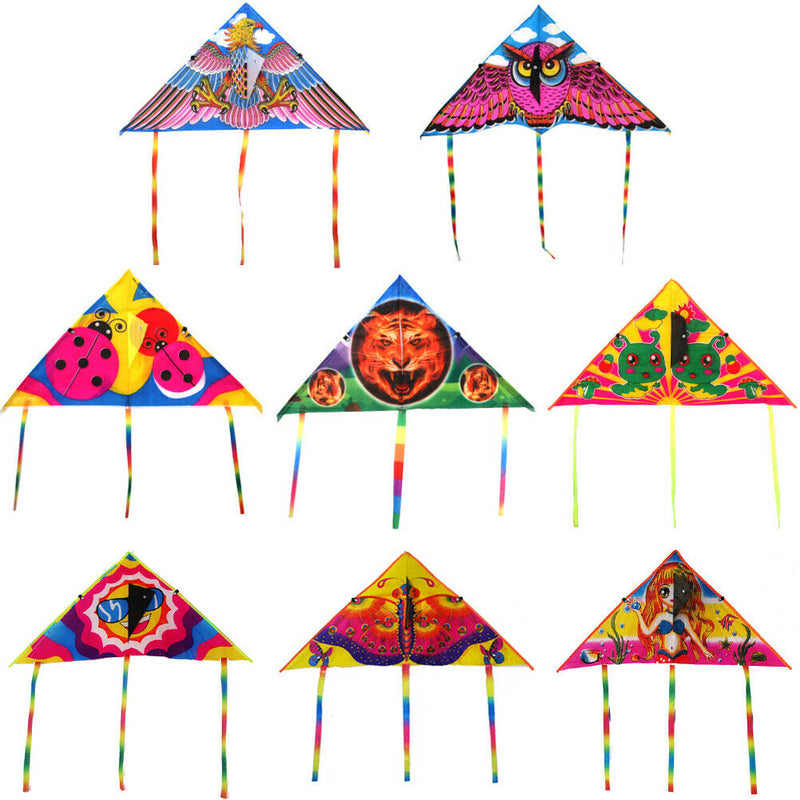 1Pc Cute cartoon kite foldable outdoor flying kite children kids sport toysJ 3C