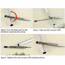 10pcs/set 70mm Black Metal Element Crystal Ink Ballpoint Pen Replace Refill Pens
