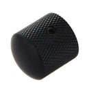 3PCS Metal Dome Knobs Knurled Barrel for Electric Guitar Parts Black H3D2