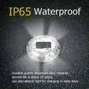 4LED Round Ground Light Waterproof Solar Underground Lamp (Cold White) A