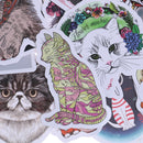 50Pcs/bag Cute cat stickers DIY scrapbooking suitcase laptop car stick%x