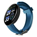D18 Round Men Women Bluetooth Smart Watch Sport Smartwatch  Blue