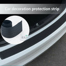 Universal Car Black Rear Bumper Sill Protector Plate Rubber Cover Guard Trim Pad