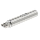 USB Mini Lighting Torch - Pen Size Stainless Steel Waterproof LED Flashlight -