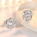 Women Girl Fashion Romantic Rhinestone Ear Stud Earrings Jewelry Decor Gift