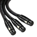 Female XLR Cable 3 Pin XLR To 2 Female Sockets Adapter Adapter Cable Adapter