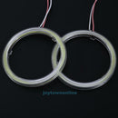 2Pcs 80mm Car LED Lights COB Angel Eyes Circle White Fog Driving Lamp
