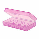 Battery Storage Case Holder/Organizer for 18650 or CR123A Battery Purple