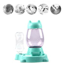Cat Dog Automatic Water Dispenser Pet Feeder Bowls for Small Dogs Cats Green