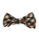 2Sets Boys Adjustable Suspenders Clip-on Braces Belts with Plaid Bowties Set