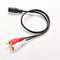 3.5mm 1/8" Stereo Female to 2 Male RCA Jack Adapter AUX Audio Y Cable SplittRKES