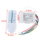 4 way Digital Wireless Remote Control Switch Receiver Transmitter For LED Lam OZ
